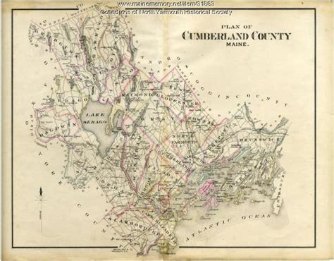 Map of Cumberland County, 1880 - Maine Memory Network