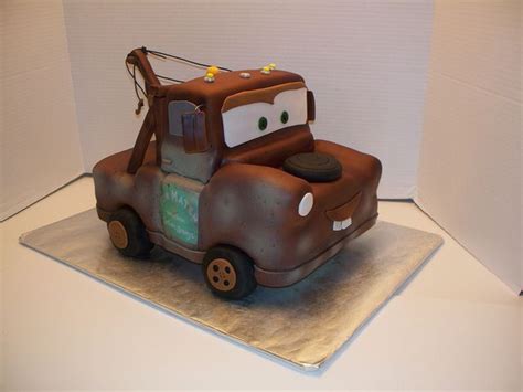 Tow Mater Cakes By Kim NC | Tow mater cake, Car themed parties, Mater cake