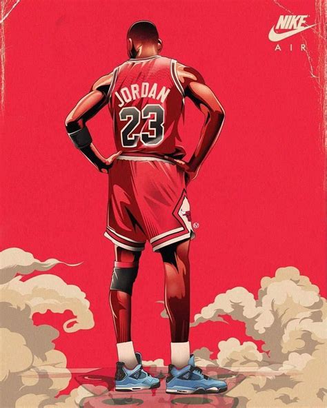 Download Cool Nike Air Michael Jordan Art Wallpaper | Wallpapers.com