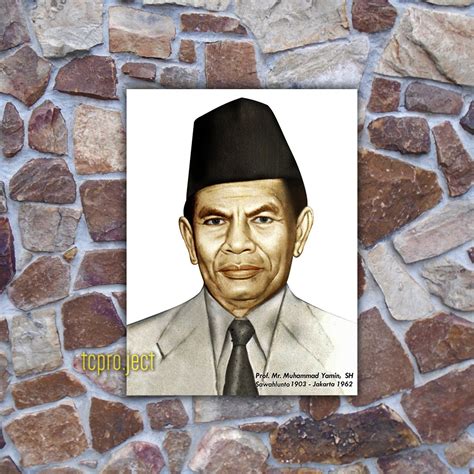 Jual MOH YAMIN PAHLAWAN NASIONAL POSTER - DEKORASI HIASAN DINDING ...