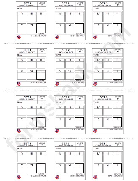 Free Printable Roster Template | DocTemplates