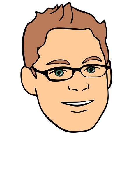 man with glasses clipart - Clip Art Library