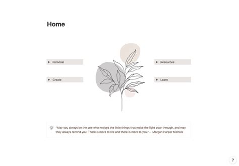 Minimal Homepage : Notion | Notions, Aesthetic template, Study tools