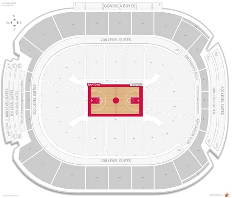 Raptors Stadium Seating Chart: A Visual Reference of Charts | Chart Master