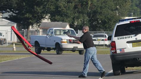 Police Officers Train to Sharpen Their Stop-Sticks Skills