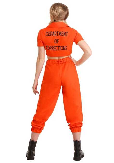 Orange Inmate Prisoner Costume for Women