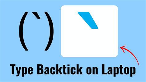 how to type Backtick on laptop | write Backtick symbol in laptop Keyboard - YouTube