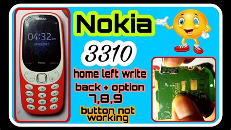 Nokia 3310 Keypad Not Working Problem Solution | Home + Left Write + 7 ...