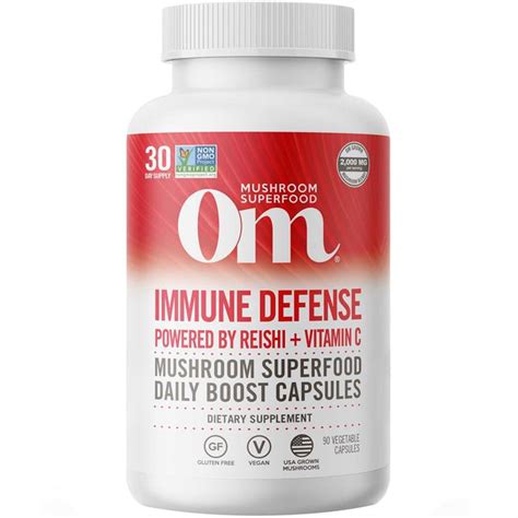 OM Mushroom Superfood Immune Defense Mushroom 90 Capsules - 30 Servings