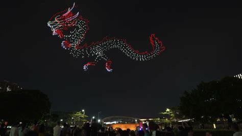 1,500 drone dragon rules the sky.