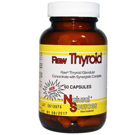 Raw Thyroid Glandular 60 Caps - Natural Sources - Supplement Australia – Mega Vitamins