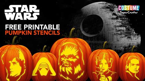 5 Free Star Wars Pumpkin Carving Templates and Stencils - Classy Mommy