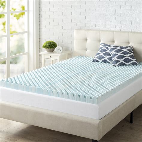 Alwyn Home Convoluted Swirl 3" Gel Memory Foam Mattress Topper ...