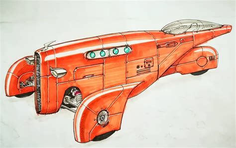 Decopunk Tri-Wheeler by Alex Barbu | Retro futurism, Dieselpunk, Concept art