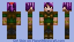 Female Warrior Minecraft Skin