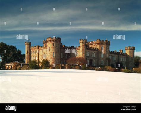 Cholmondeley Castle in Winter Cholmondeley Cheshire England UK Stock Photo - Alamy