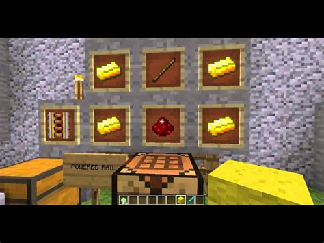 Mc How To - Crafting Rails, Activator, Powered, Detector, Mincart Recipe Chapter 39 - YouTube