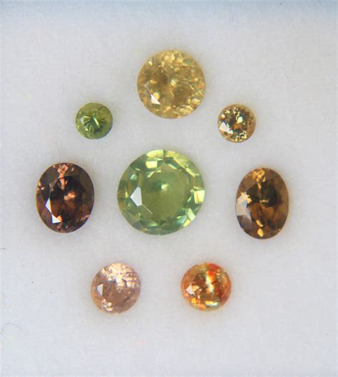 Mixed Colored Zircon Set 5.20cts free Shipping - Etsy