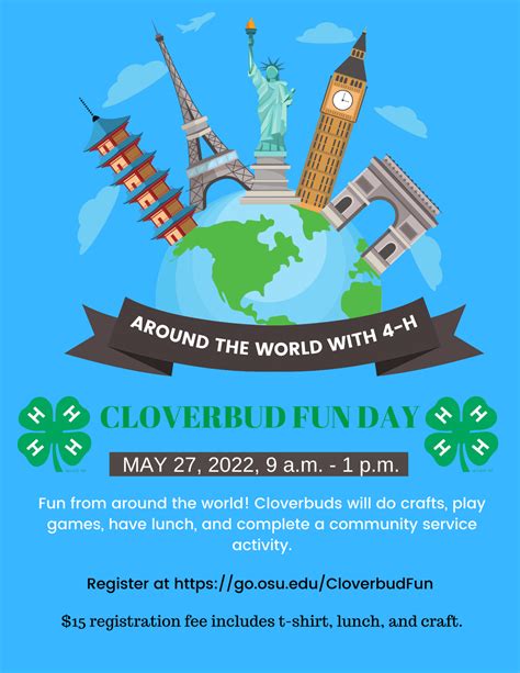 Cloverbud Fun Day – Around the World With 4-H | Adams County 4-H