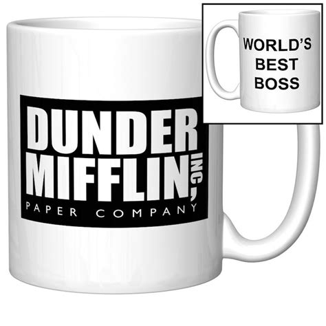 World's Best Boss Coffee Mug The Office Dunder Mifflin | Etsy