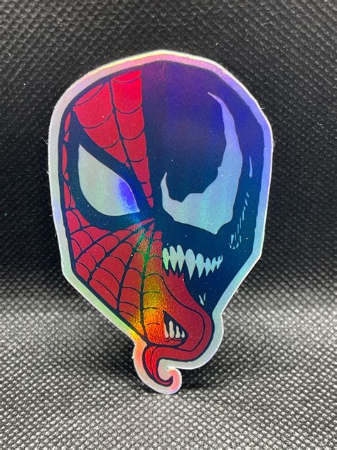 Spiderman Sticker Venom Sticker Spiderman and Venom Face - Etsy