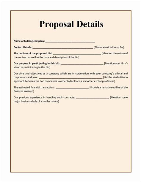 Free Construction Proposal Template Pdf Best Of 31 Construction Proposal Template & Construction ...