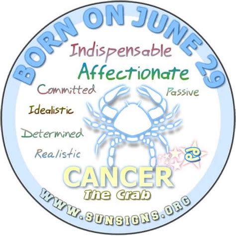 June 29 Zodiac Horoscope Birthday Personality - SunSigns.Org