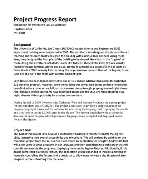 FREE 29+ Sample Project Reports in PDF | MS Word | Pages | Google Docs