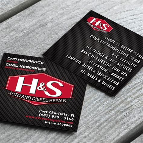 Create a Unique Business Card for H&S Auto and Diesel Repair | Business card contest