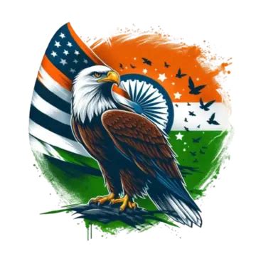 Bald Eagle With India Flag Independence Day, India Flag Independence Day, Bald Eagle PNG ...
