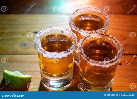 Traditional tequila shots stock photo. Image of liquid - 170989730