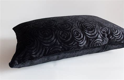 Velvet Black Pillow Decorative Pillow 12'' X - Etsy