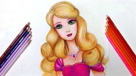 How to Draw Barbie [Kids Drawing] | Barbie drawing, Doll drawing ...