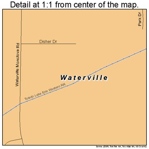 Waterville Ohio Street Map 3981858