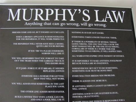 Murphys Law. Art prints and posters mounted and framed ready