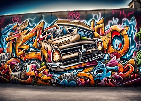 Lowrider graffiti - AI Generated Artwork - NightCafe Creator