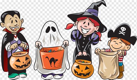 Trick-or-treat Open Halloween, Trik Sulap, makanan, komputer, kartun png | PNGWing