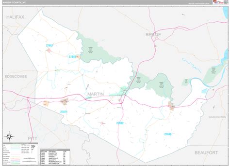 Martin County, NC Maps