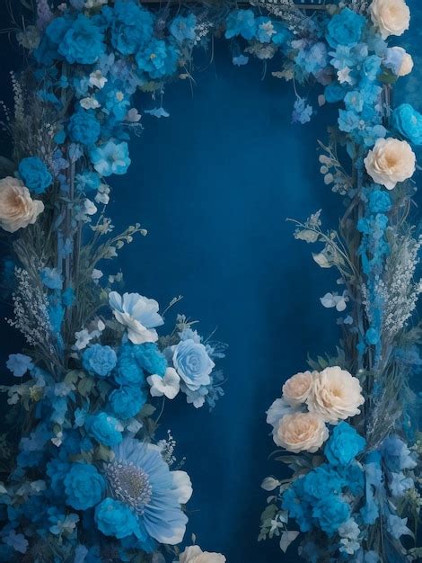 Premium Photo | White roses inside in water on a blue background Flowers under the water with ...