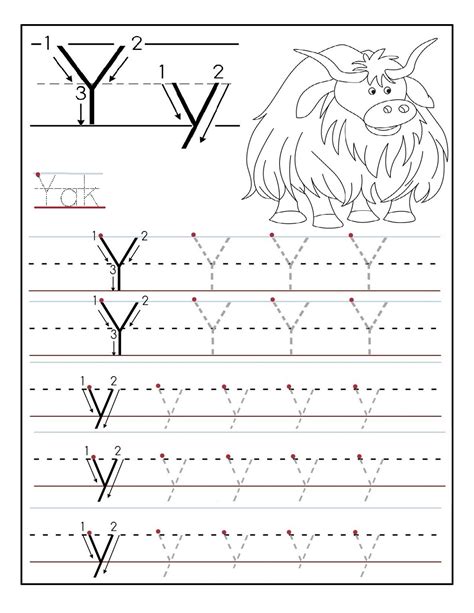 Letter Y Worksheets to Print | Activity Shelter