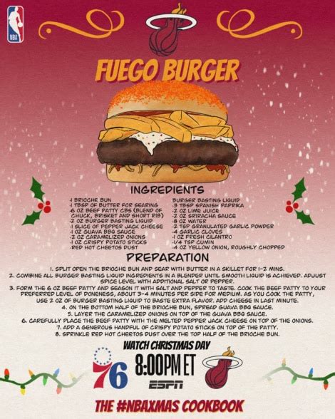 Miami Heat: Miami Fuego Burger | NBA.com