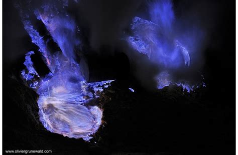 The mysterious blue lava at Kawah Ijen volcano explained