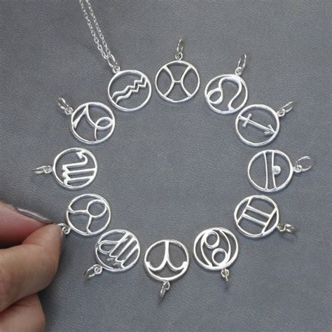 Sterling Silver Zodiac Charm Necklace By Holly Blake