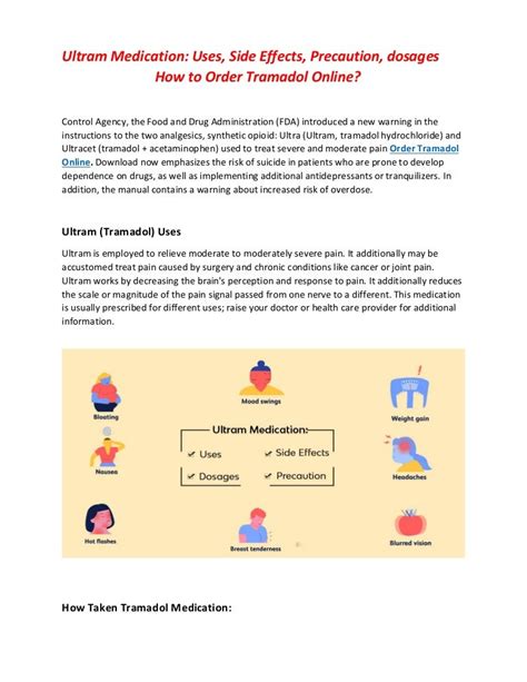 Ultram Medication: Uses, Side Effects, Precaution, dosages | How to O…