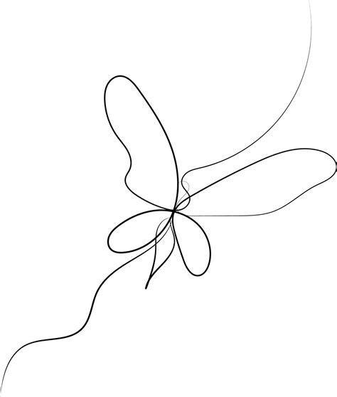 Free vector beautiful butterfly outline illustration 16225611 Vector ...