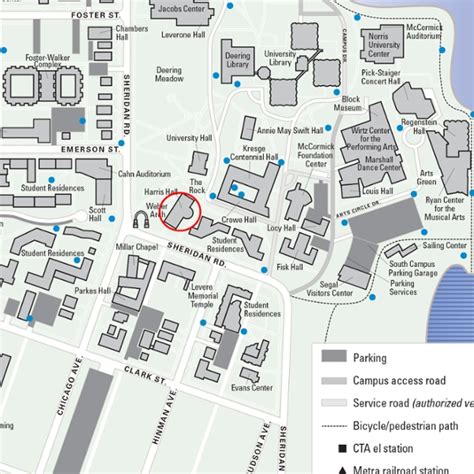 Northwestern University Map