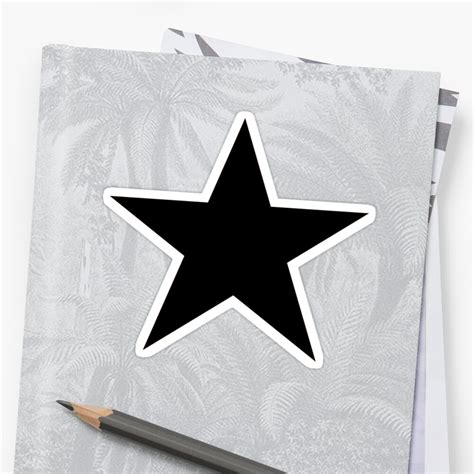 "Black Star Emoji" Stickers by MikePrittie | Redbubble