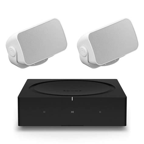 Sonos OUTDRWW1 Outdoor Architectural Speaker Pair with Amp Wireless Hi ...