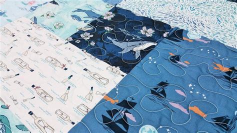 Baby Quilt Kit Nautical Theme Art Gallery Fabrics Enchanted - Etsy