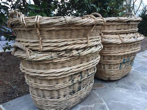 Antique French Estate Grape Harvesting Baskets For Sale at 1stdibs